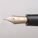 伝統漆芸 畷万年筆 黒銀箔